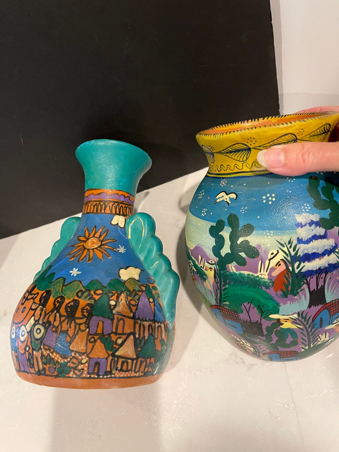 1960s Vintage Folk Art Pottery ウベダ IDEE 1960s Vintage Folk Art Pottery ウベダ IDEE 1960s Vintage