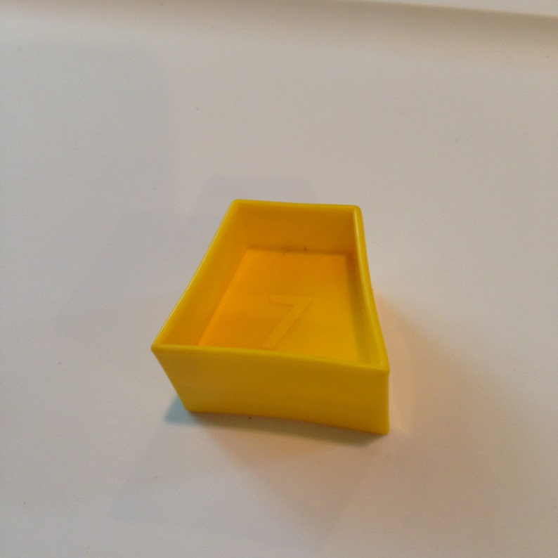 trapezoid Shape number 7 Replacement Shape piece for Red Blue Yell Tupperware Shape O Ball image 1