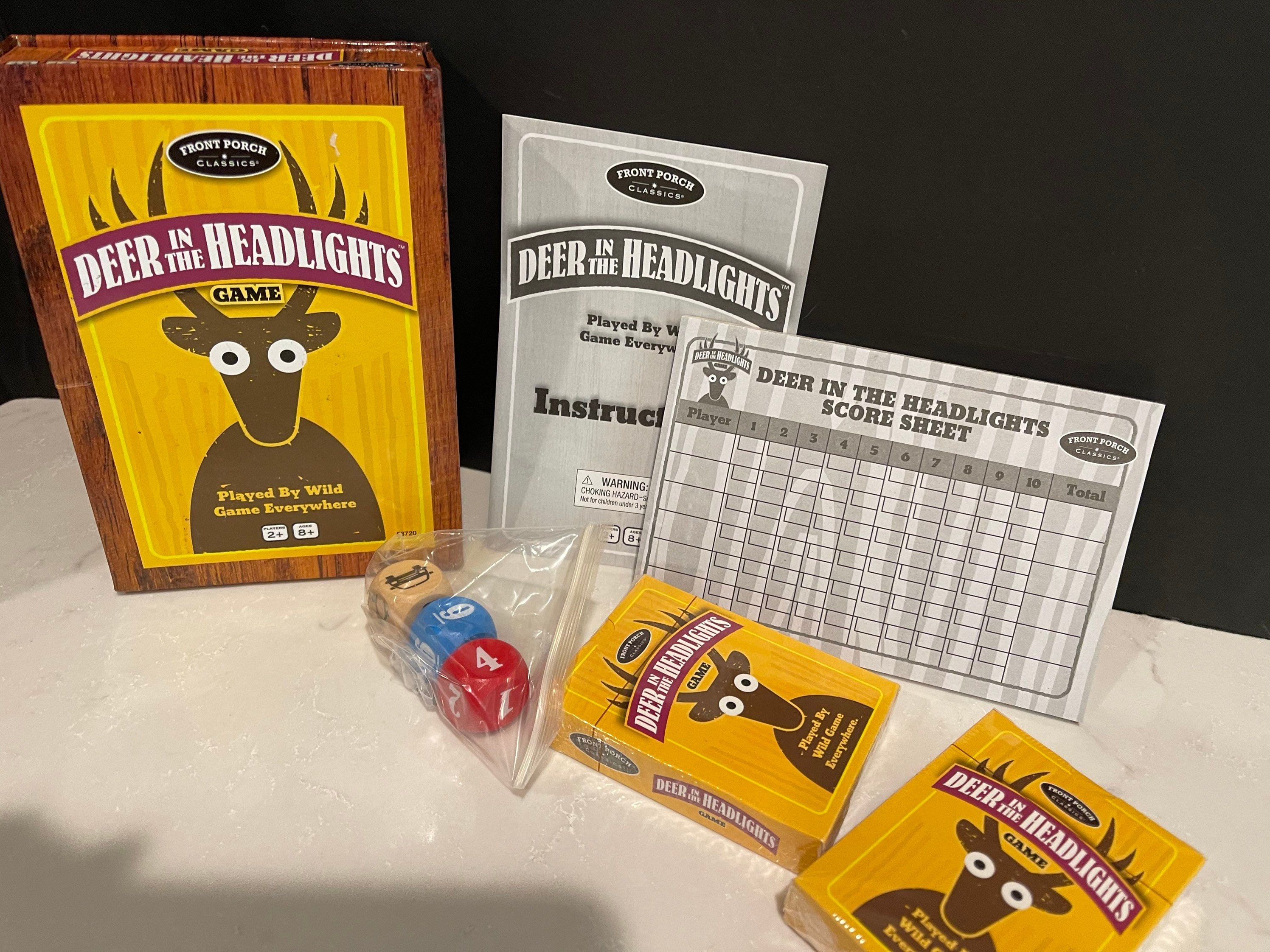 Deer in Headlights Game Cards Dice Unopened Dice Cards Fun for - Etsy  Ireland