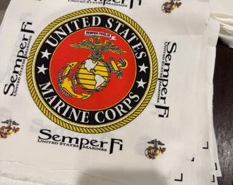 Fabric Panels Army Navy Military Service Air Force Marine Coast