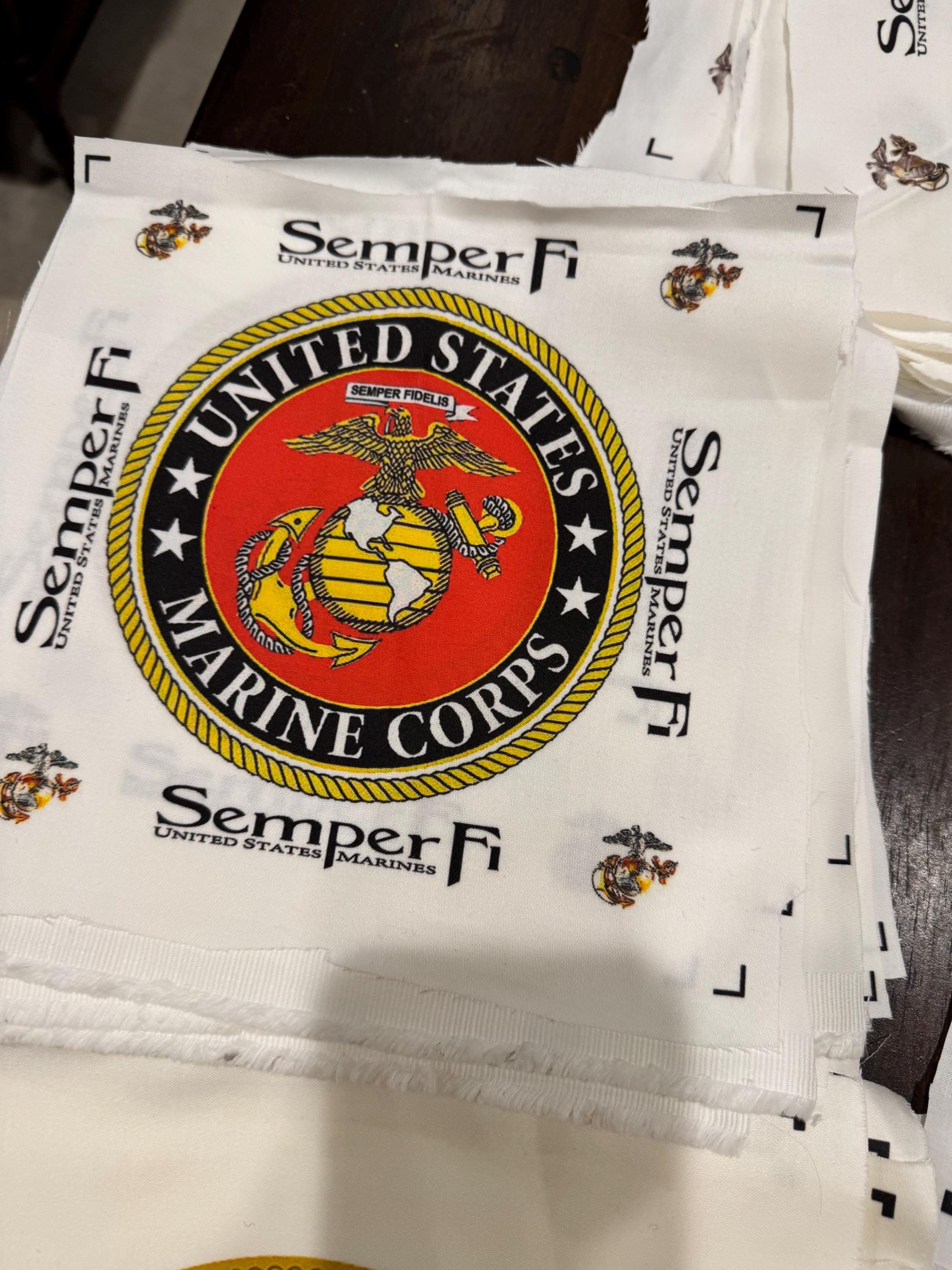 Fabric Panels Army Navy Military Service Air Force Marine Coast