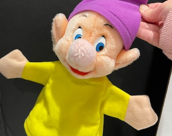 Mudito de Blancanieves Disney Marioneta de mano juguete de peluche clásico