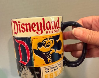 Vintage Disney Parks Mickey Mouse Disneyland Resort Coffee Cup Mug