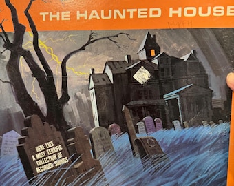Vintage DISNEYLAND - Sounds Of The Haunted House - Vinyl LP 1st 1964 DQ-1257 Halloween