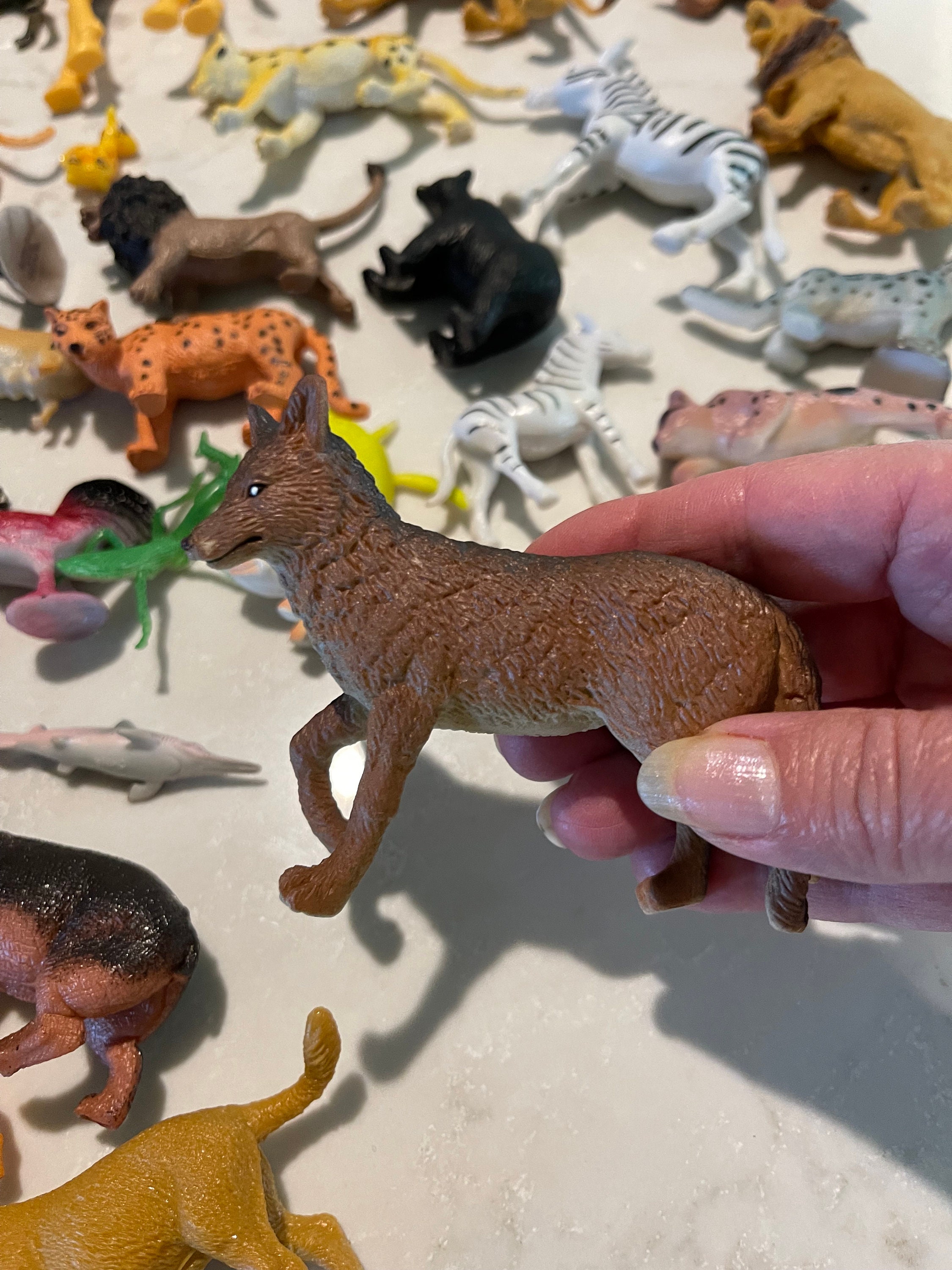 Vintage Circus Animals Toy Farm Pig Bull Zebra Tiger Hippo