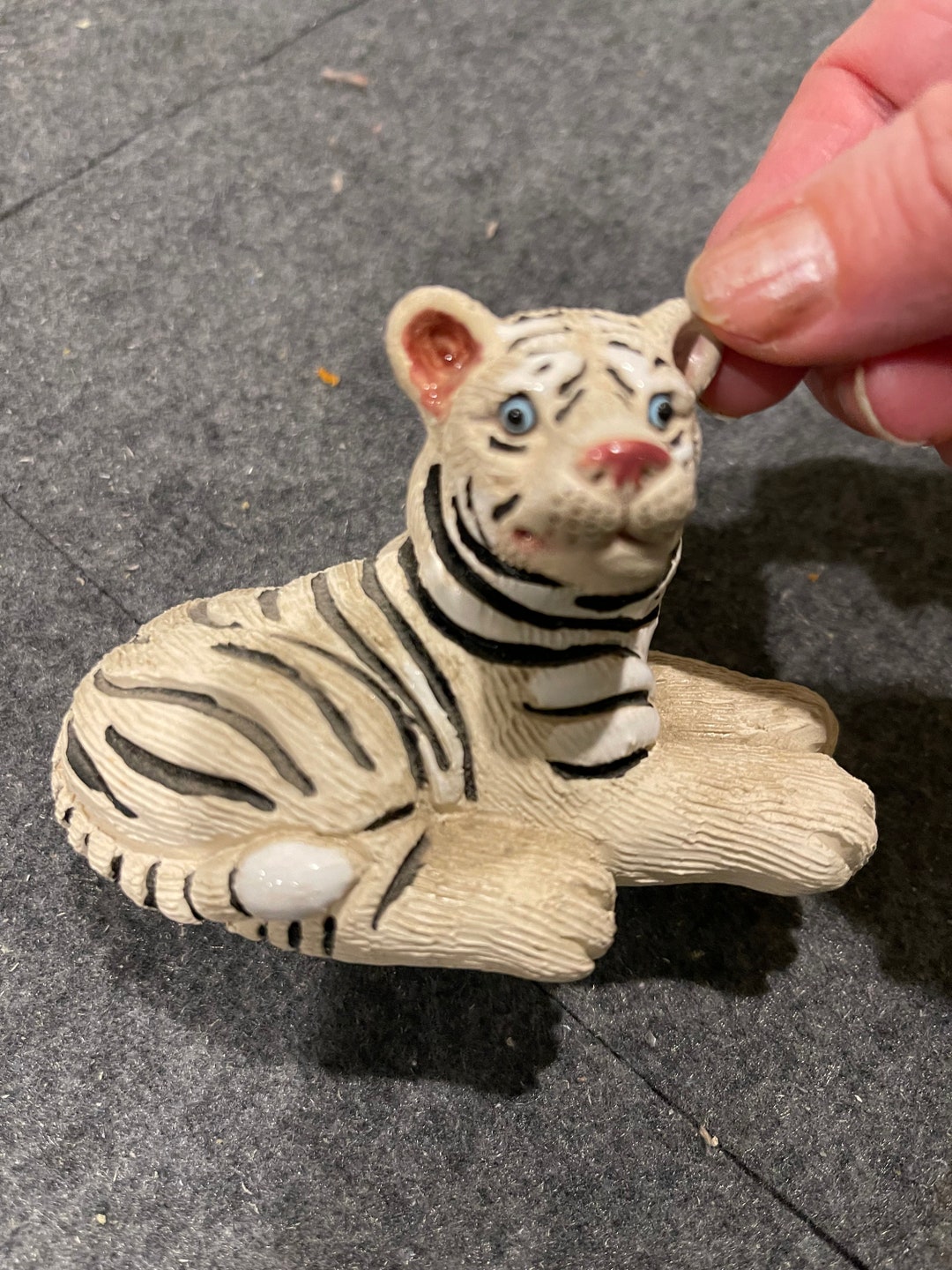 COAD Peru Clay Pottery White Tiger Glazed Highlights, Similar Artesania ...