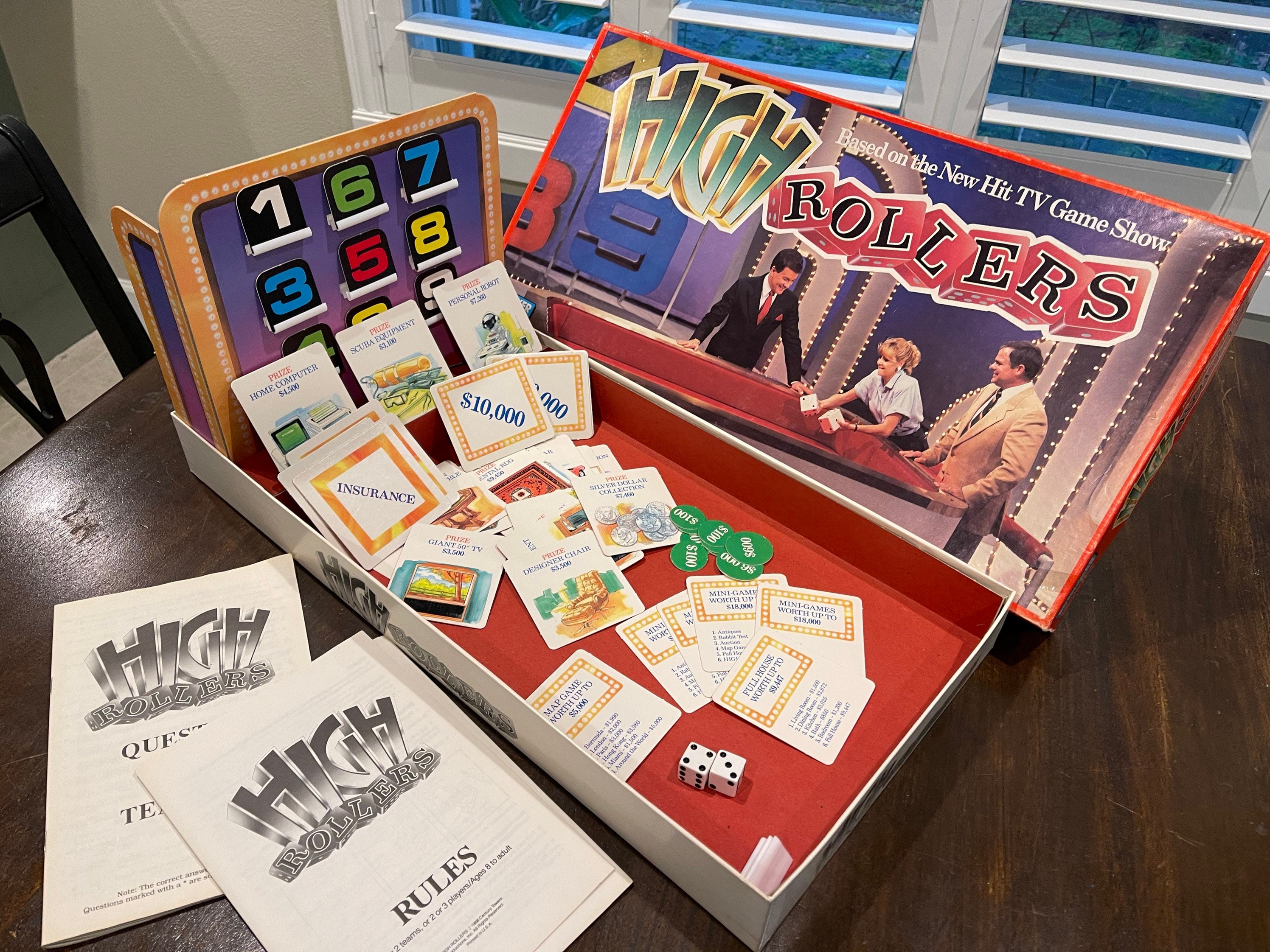 Vintage TV show high rollers juego de mesa por Parkers Etsy España