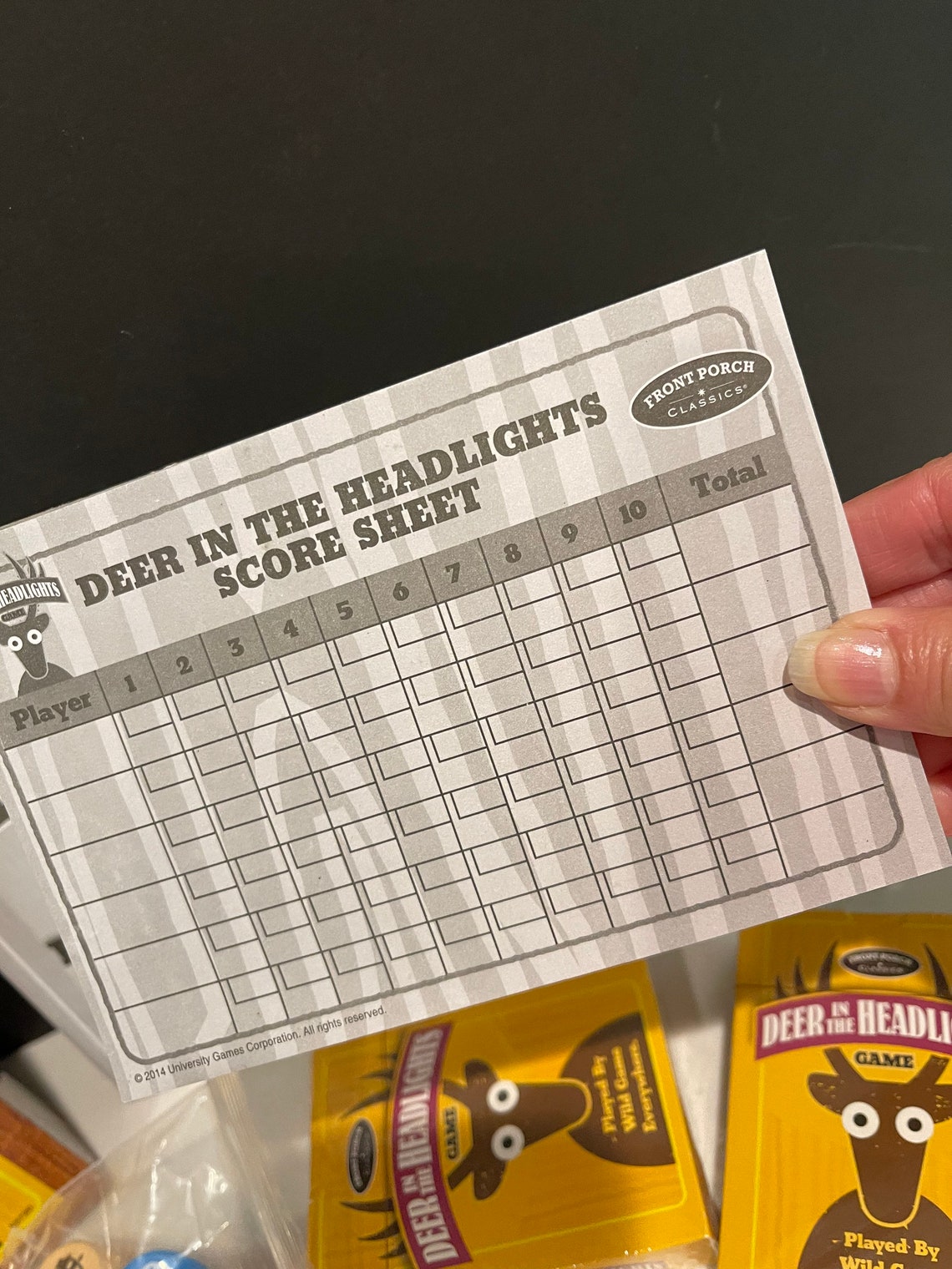 Deer in headlights game cards dice unopened dice cards fun for Etsy