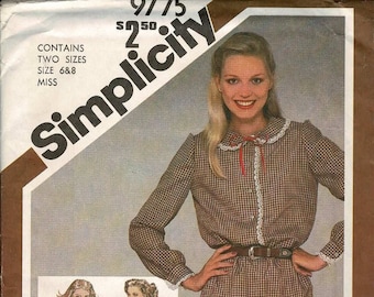 UNCUT Simplicity 9775 Misses" Dress Sizes 6 and 8 Sewing Pattern