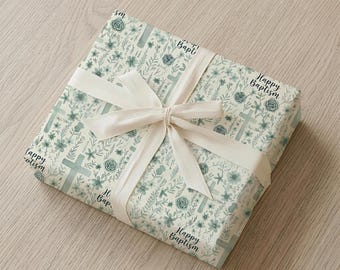 Taufe Partybedarf Geschenkverpackung Christliches Geschenkpapier Glückliche Taufe Kreuz Blumenrolle Religiöser Glaube Feier Taufe Dekor