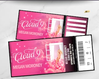 Physische Megan Moroney Konzertkarte | Personalisierte benutzerdefinierte Karte für Überraschungsgeschenk, Geburtstag, Souvenir oder Andenken und Erinnerungsstücke