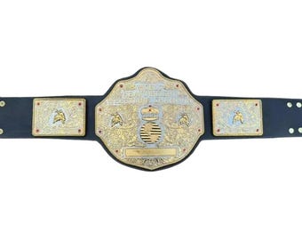 Classic World Heavyweight Wrestling Championship Belt Replica – Gold Plated Title Belt for Collectors & Fans