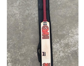 GM Hard Ball Cricket Bat | English Willow Leather Bat | Adult Grade 1 Professional Bats