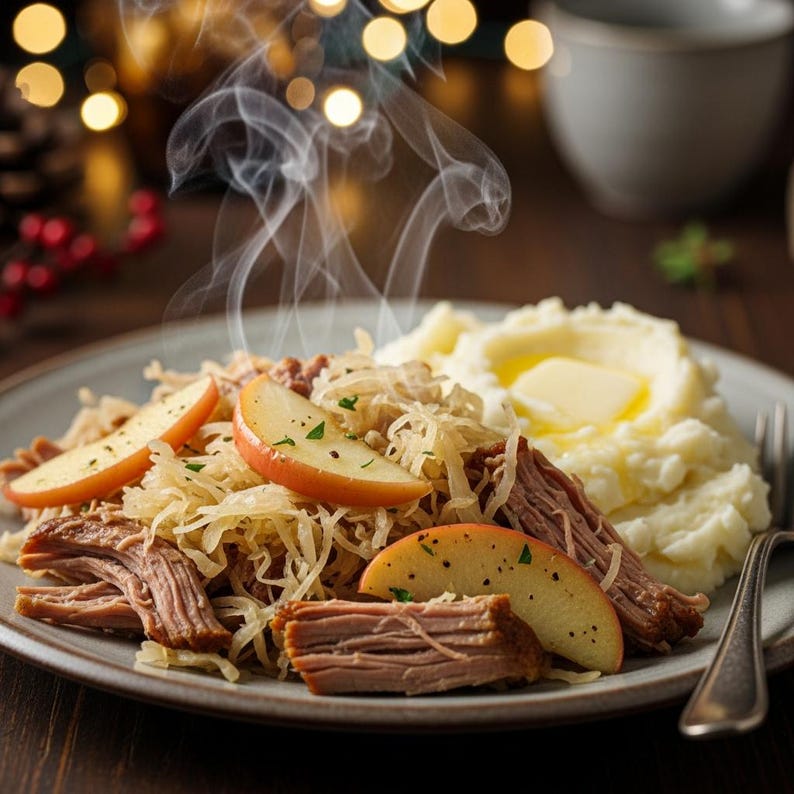 Slow Cooker Pork and Sauerkraut Recipe | Tender Pork Roast With Tangy ...