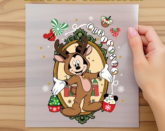 Mickey's Very Merry Xmas Party Dtf, Mickey and Minnie Mouse Disney Couples Christmas Dtf, Disney Dtf, Christmas Gifts, Dtf Transfers Gifts