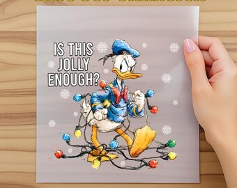 Is This Jolly Enough Dtf, Disney Donald Duck Dtf, Disney Xmas Party Dtf, Christmas Family Trip Dtf, Xmas Holiday, Disneyland Christmas DTF