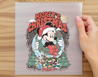 Mickey’s Christmas Dtf, Disney Xmas Party Dtf, Disneyland Family Holiday Dtf, Mickey And Friends Christmas Dtf, Disneyland Xmas Matching Dtf
