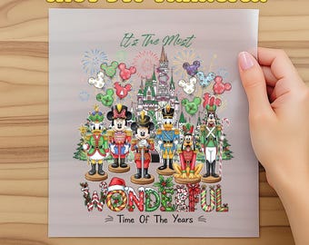 It's The Most Wonderful Time of The Year Disney Christmas Dtf, Mickey and Friends Christmas Party 2025, Mickey & Friends, Dtf Transfer Gifts