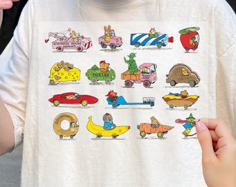 Richard Scarry Busytown Dtf, Retro Cars and Trucks Dtf, Cute Nostalgic Cartoon Dtf, Vintage Kid Lit Dtf, Teacher Gifts, Dtf Transfers Gifts