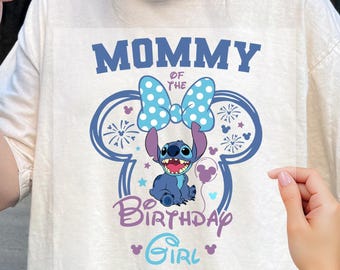Birthday Girl Dtf, Personalized Birthday Dtf, Disney Stitch Birthday Dtf, Custom Stitch Birthday Dtf, Birthday Family Dtf, Dtf Transfer Gift