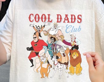 Retro 90s Disney Cool Dad Club Dtf Transfer, Goofy Mufasa King Triton Dtf, Funny Family Trip Dtf,Best Dad Gift, Best Dad Ever Ready To Press