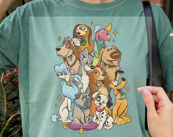 Disney Dogs DTF, Disney Dog Lover DTF Transfer, Disney Dogs Shirt, Dog Lover Dtf, Disneyland Family Vacation Tee, Disney Dogs Character DTF
