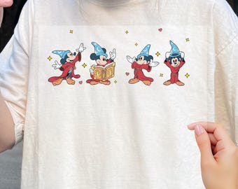 Walt Disney Fantasia Mickey Watercolor Dtf, Fantasia Mickey Dtf, WDW Dtf, Mickey Sorcerer Dtf, Disneyland Family Matching Dtf, Dtf Transfers