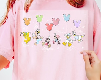 Retro Disney Mickey And Friends Signatures Dtf, Disney Vacation Dtf, Magic Kingdom Dtf, Disneyland Dtf, Dtf Transfer, Disney Ready to Press