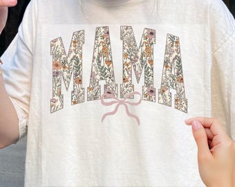 Dtf Transfer Floral Mama Dtf, Mother's Day Dtf, Colorful Spring Flowers Dtf, Floral Brushstroke Dtf, Brushstroke Mama Dtf, Ready to Press