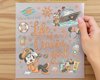 Life of a Cruise Girl Dtf, Disney Magic Wonder Fantasy Wish Destiny Adventure Dtf, Disney Cruise Line Minnie Girls Trip Dtf, Cruise Trip Dtf