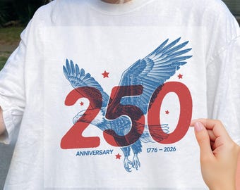 Águila americana Dtf, 250 aniversario Dtf, 250 años de libertad Dtf, Cuatro de julio Dtf, Western patriótico Dtf, 250 aniversario de Estados Unidos Dtf