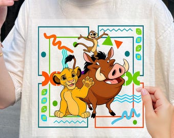 Disney The Lion King DTF, Disney Hakuna Matata DTF, Disney The Lion King Ready To Press, Lion King Kids, WDW Disneyland Ready To Press