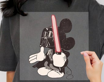 Mickey Star Wars DTF, Mickey Mouse Heat Transfer, Disneyland Ready to Press, Mickey DTF Transfers, Disney Gifts, Star Wars DTF Transfer