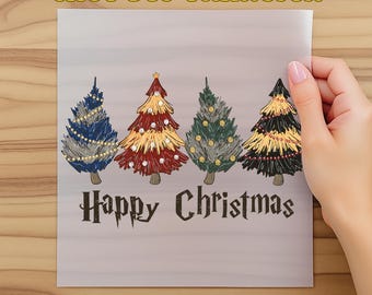 Happy Christmas Dtf, Christmas Dtf, Holiday Dtf, Magical Xmas Gifts, Christmas Magical Pine Trees Dtf, Christmas Gifts,Christmas Magical Dtf