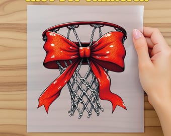Coquette Basketball Dtf, Basketball Mom Dtf, Sport Mom Gift, Basketball Lover Gift, Game Day, Basketball Coquette Bow Dtf, Dtf Transfer Gift
