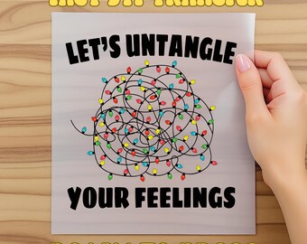 Let's Untangle Your Feelings Dtf, School Psychologist, Therapist Gift, Mental Health Awareness, School Counselor Christmas Dtf, Dtf Transfer