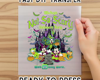 Mickey's Not So Scary DTF Transfer: Halloween Costume, Family Outfit