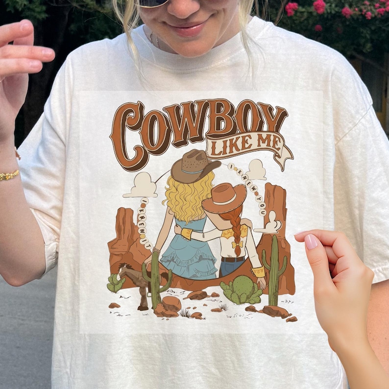 Cowboy Like Me Dtf, Vintage Western Jessi Toy Story 5, Retro Cowgirl Graphic Gift For Music Fan, Toy Story Lover Dtf, Dtf Transfers Gifts immagine 1
