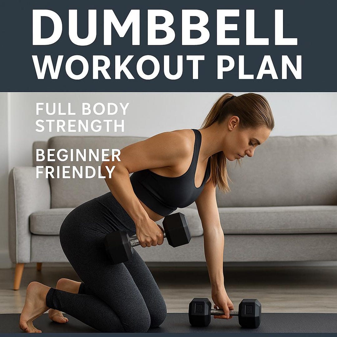 4 Week Home Dumbbell Workout Plan | Full Body Strength Program ...