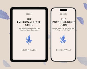 Emotional Reset Workbook | Clear Heavy Feelings & Find Calm | Mental Wellness Guide | Instant PDF Download