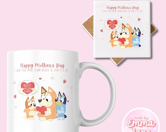 Mothers Day Mug & Coaster | Bluey Mummy
