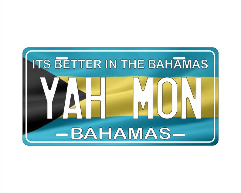 Bahamas Flag Wave Novelty License Plates - Etsy