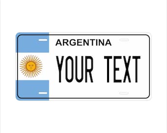 Argentina  Flag Novelty License Plates