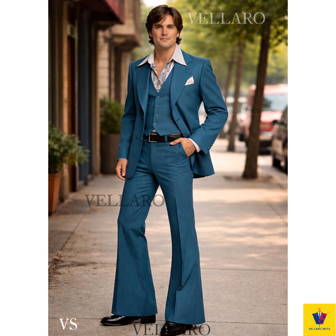 70s blue suit - Etsy 日本