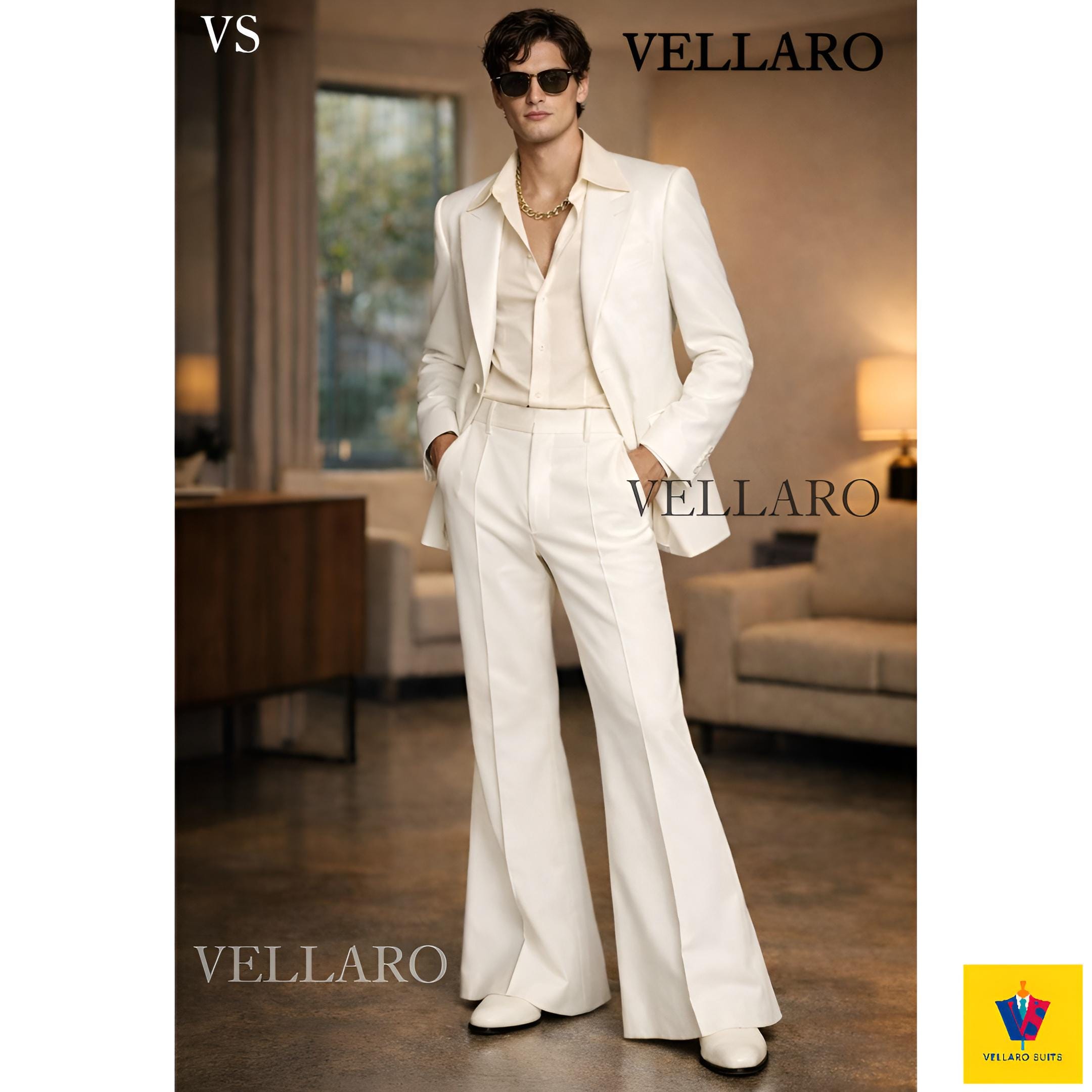 Pantalon Costume Homme En Velours Côtelé - Coupe Slim, Droit - Neuf Avec étiquettes