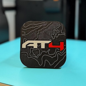 GMC AT4 Tow Hitch Cover – Moab Utah Topography, Corona Arch Design, 2-Inch Receiver