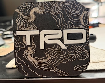 Moab Utah Topography 2 Inch Tow Hitch Cover - FOR - 4Runner - Tundra - Sequoia - Tacoma - FJ