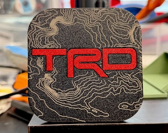 Moab Utah Topographic 2-Inch Hitch Cover | Fits 4Runner, Tacoma, Tundra, Sequoia & FJ Cruiser