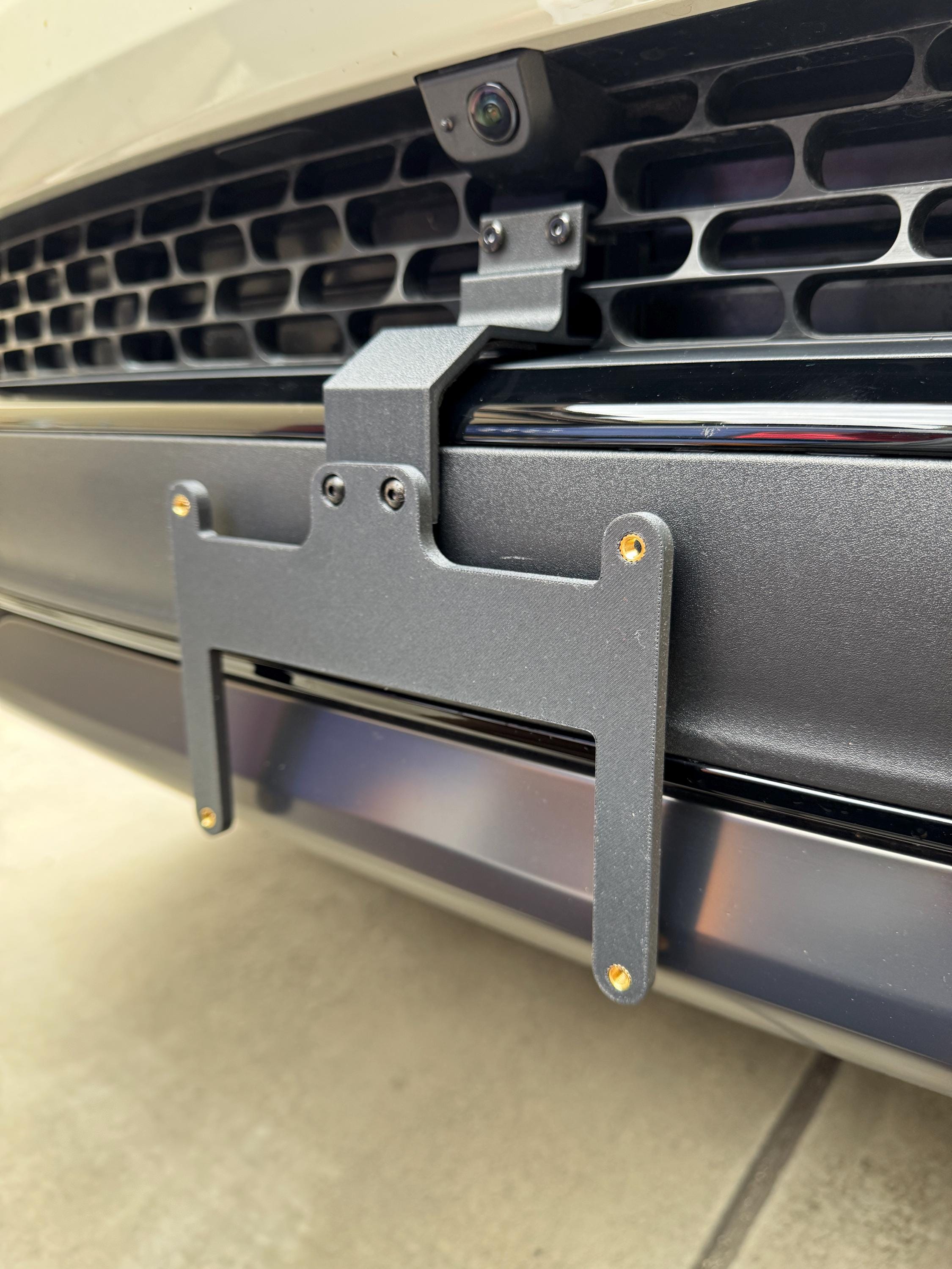 5 Front License Plate Tag Holder Mounting Adapter Bumper Kit Bracket For Rolls-Royce (All Models) Quantity Discount (9.45$ To 5.60$)(Each With 6 Screws 2 Built In Nuts) – Premium Car Accessories (5 - Foto 9