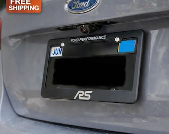 For the Ford Focus RS Laser Engraved License Plate Frame